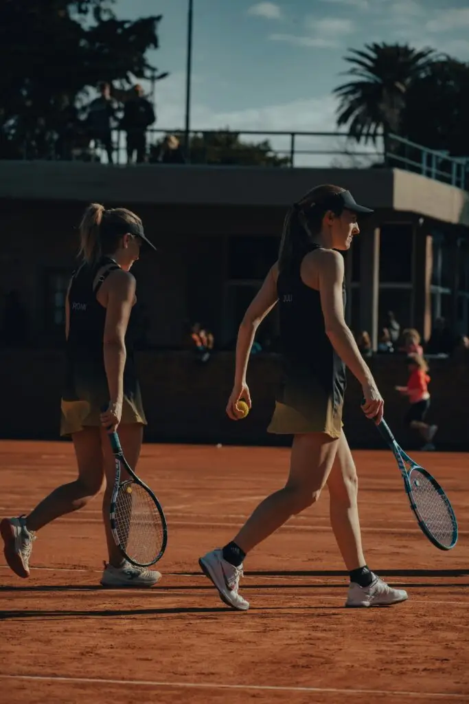 women rallying on clay court at Mutua Madrid Open – Madrid Open Tuesday schedule